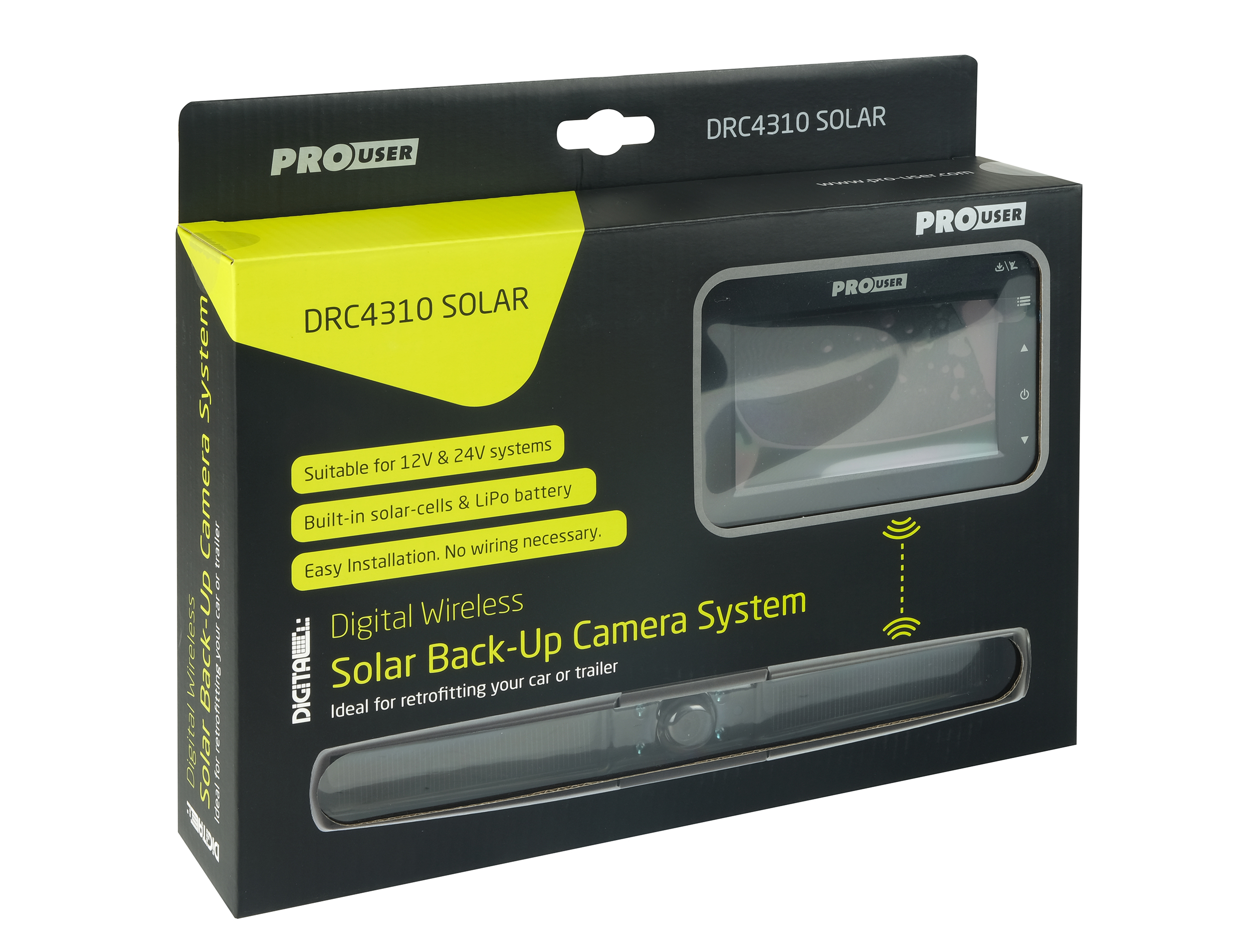 Rückfahrkamera Monitor Solar | ORC Funk mit Shop Exklusiv